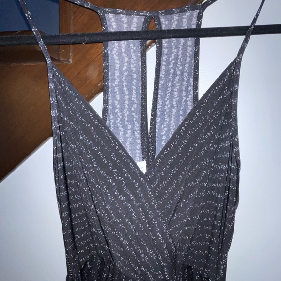 BCBG MAXAZRIA jumpsuit romper pant size small black print - Picture 3 of 4